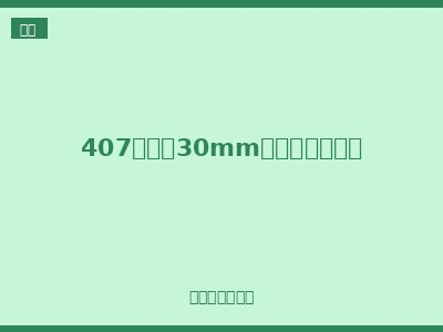 407系列（30mm印制板焊接式）
