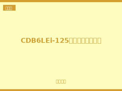 CDB6LEi-125大电流漏电断路器