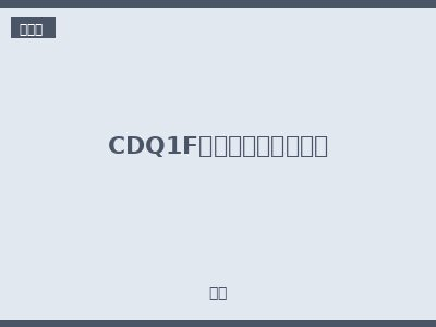 CDQ1F双电源自动转换开关