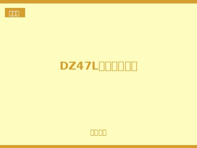 DZ47L漏电保护开关
