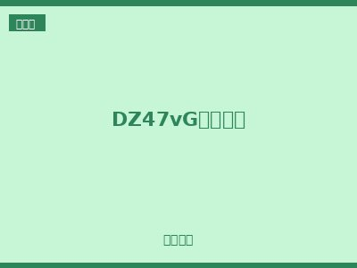 DZ47vG隔离开关