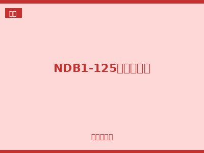 NDB1-125小型断路器